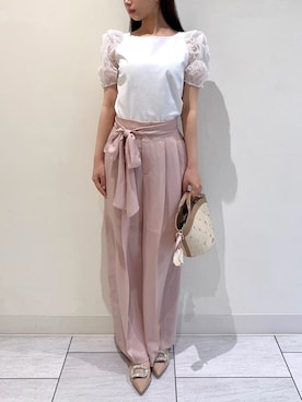 「ディリーコーディネート」｜「アイテム（パンツ）」を使った、CELFORDさん（レディース・160cm）の春コーディネート