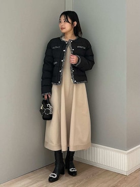 「アイテム（キーケース/キーアクセサリー）」を使った、CELFORDさん（レディース・152cm）の冬コーディネート