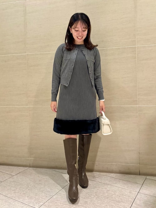 裾ファーミニワンピース（ワンピース）｜CELFORD（セルフォード