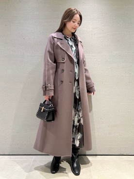 「CELFORD（セルフォード）の【リュタン】ビジュースタッズポシェット（ショルダーバッグ）」を使った、CELFORDさん（レディース・157cm）の秋コーディネート