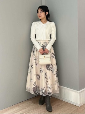 CELFORD（セルフォード）の「チューリップレーススカート（スカート