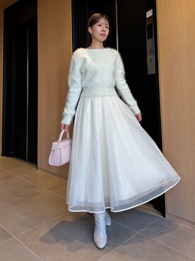 「CELFORD（セルフォード）のアイテム（ショルダーバッグ）」を使った、CELFORDさん（レディース・158cm）の冬コーディネート