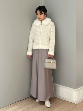 「CELFORD（セルフォード）の【リュタン】ビジュースタッズポシェット（ショルダーバッグ）」を使った、CELFORDさん（レディース・152cm）の秋コーディネート