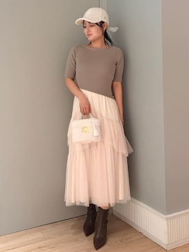 「CELFORD（セルフォード）のアイテム」を使った、CELFORDさん（レディース・165cm）の秋コーディネート