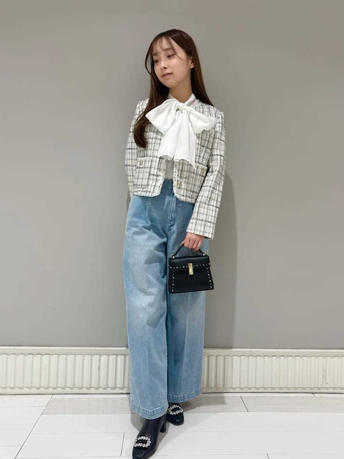 CELFORD（セルフォード） ブラウス シャツ ニットコンビレイヤード