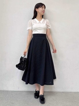 「アイテム（ピアス（両耳用））」を使った、CELFORDさん（レディース・158cm）の夏コーディネート