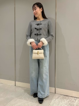 「CELFORD（セルフォード）の【リュタン】ビジュースタッズポシェット（ショルダーバッグ）」を使った、CELFORDさん（レディース・154cm）の秋コーディネート