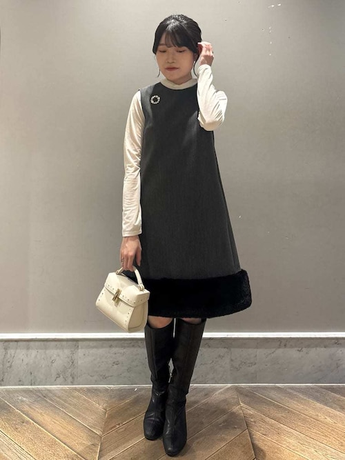 裾ファーミニワンピース（ワンピース）｜CELFORD（セルフォード）の