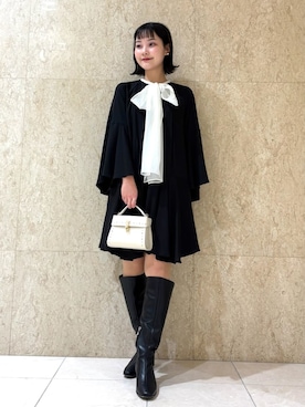 「CELFORD（セルフォード）の【リュタン】ビジュースタッズポシェット（ショルダーバッグ）」を使った、CELFORDさん（レディース・161cm）の秋コーディネート