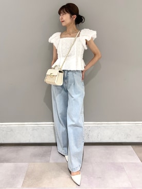 「ディリーコーディネート」｜「アイテム（パンツ）」を使った、CELFORDさん（レディース・158cm）の春コーディネート