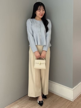 「CELFORD（セルフォード）の【リュタン】ビジュースタッズポシェット（ショルダーバッグ）」を使った、CELFORDさん（レディース・165cm）の秋コーディネート