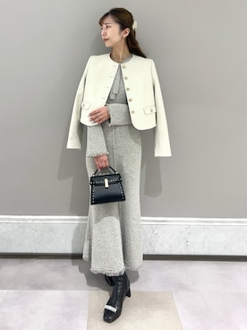 「ディリーコーディネート」｜「アイテム（ブーツ）」を使った、CELFORDさん（レディース・158cm）の冬コーディネート