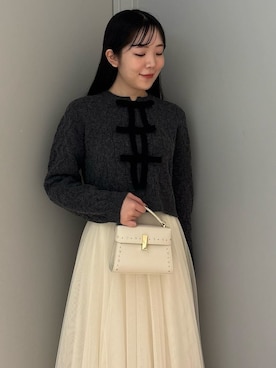 「CELFORD（セルフォード）の【リュタン】ビジュースタッズポシェット（ショルダーバッグ）」を使った、CELFORDさん（レディース・165cm）の秋コーディネート