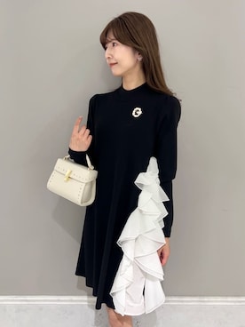 「CELFORD（セルフォード）の【リュタン】ビジュースタッズポシェット（ショルダーバッグ）」を使った、CELFORDさん（レディース・158cm）の秋コーディネート