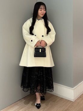 「アイテム（ピーコート）」を使った、CELFORDさん（レディース・165cm）の秋コーディネート
