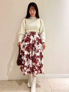 「ディリーコーディネート」｜「アイテム（ブーツ）」を使った、CELFORDさん（レディース・158cm）の冬コーディネート