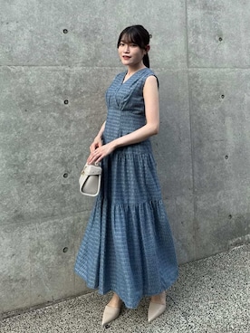 セルフォード★バックリボンミニワンピース CELFORD（セルフォード）の「CELFORD バックリボンミニ
