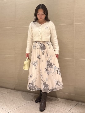 「CELFORD（セルフォード）の【リュタン】ビジュースタッズポシェット（ショルダーバッグ）」を使った、CELFORDさん（レディース・158cm）の秋コーディネート