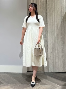 「ディリーコーディネート」｜「アイテム（ワンピース/ドレス）」を使った、CELFORDさん（レディース・159cm）の夏コーディネート