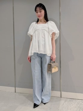 「ディリーコーディネート」｜「アイテム（パンツ）」を使った、CELFORDさん（レディース・154cm）の春コーディネート