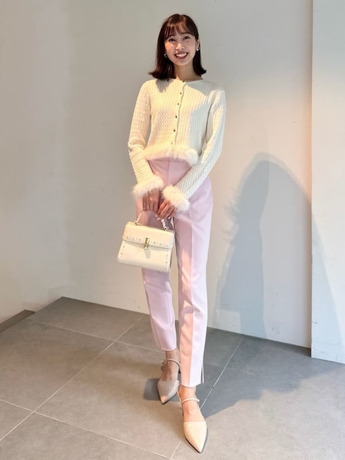 セルフォードリュタンビジュースタッズ ポシェット Mサイズ ピンク リュタン】ビジュースタッズポシェット(ポシェット)｜BAGS