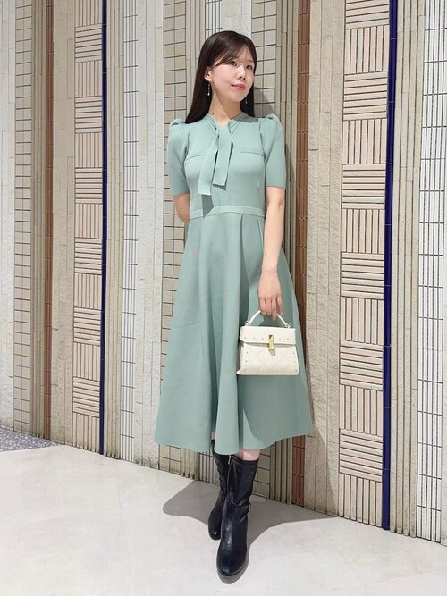 セルフォード ボウタイニットワンピース ボウタイニットワンピース(デイリーワンピース)｜DRESS（ドレス