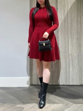 「CELFORD（セルフォード）の【リュタン】ビジュースタッズポシェット（ショルダーバッグ）」を使った、CELFORDさん（レディース・159cm）の秋コーディネート