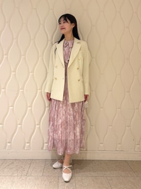 「ディリーコーディネート」｜「アイテム（ジャケット/アウター）」を使った、CELFORDさん（レディース・161cm）の春コーディネート