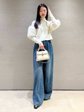 「CELFORD（セルフォード）の【リュタン】ビジュースタッズポシェット（ショルダーバッグ）」を使った、CELFORDさん（レディース・158cm）の秋コーディネート