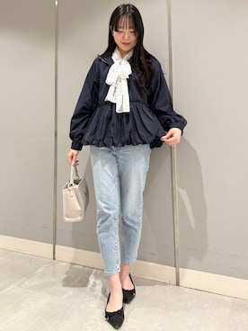 「ディリーコーディネート」｜「アイテム（ブルゾン）」を使った、CELFORDさん（レディース・165cm）の冬コーディネート
