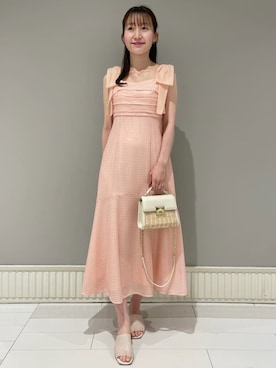 「CELFORD（セルフォード）のアイテム（ワンピース）」を使った、CELFORDさん（レディース・162cm）の夏コーディネート