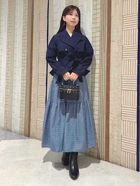 「CELFORD（セルフォード）のアイテム（ワンピース）」を使った、CELFORDさん（レディース・158cm）の夏コーディネート