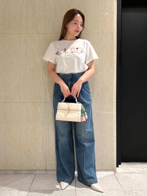 CELFORD×P.J. REDOUTEコラボ】 エンブロイダリーTシャツ（T