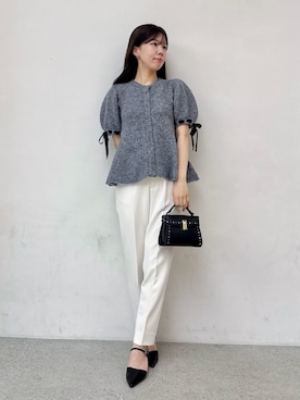 「CELFORD（セルフォード）の【リュタン】ビジュースタッズポシェット（ショルダーバッグ）」を使った、CELFORDさん（レディース・158cm）の秋コーディネート