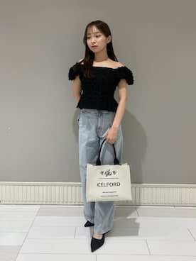 「ディリーコーディネート」｜「アイテム（パンツ）」を使った、CELFORDさん（レディース・163cm）の春コーディネート