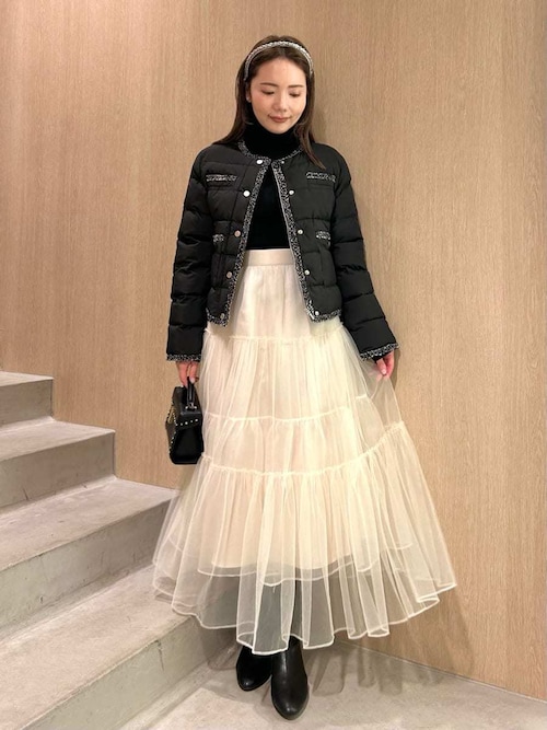 定価4万円✨セルフォード セットアップ ワンピース ノーカラージャケット 濃紺 定価4万円✨セルフォード セットアップ ワンピース ノーカラー