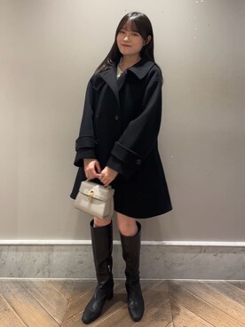 「CELFORD（セルフォード）の【リュタン】ビジュースタッズポシェット（ショルダーバッグ）」を使った、CELFORDさん（レディース・156cm）の秋コーディネート