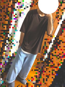 「ADRER（アドラー）の【ADRER】サイドジップレイヤードタンク（タンクトップ）」を使った、スリッパなのは悪しからずさん（メンズ・186cm）の夏コーディネート