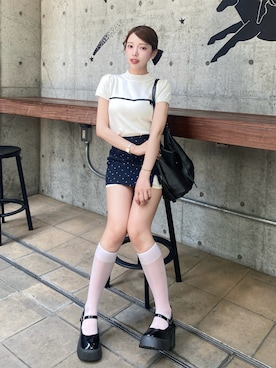 「Mejoul（メジュール）のアイテム」を使った、naさん（レディース・160cm）の夏コーディネート