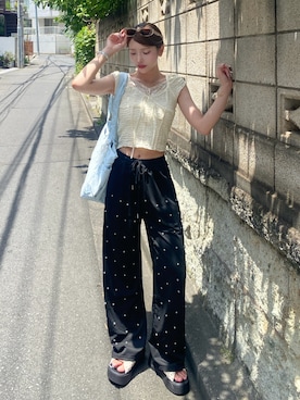 「Mejoul（メジュール）のアイテム」を使った、naさん（レディース・160cm）の夏コーディネート