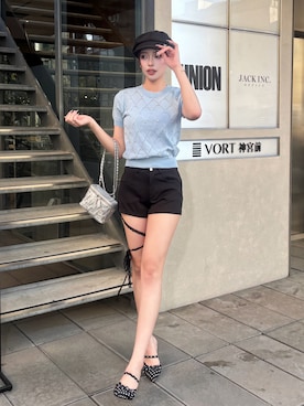 「Mejoul（メジュール）のアイテム」を使った、naさん（レディース・160cm）の夏コーディネート