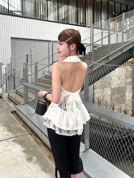 「Mejoul（メジュール）のアイテム」を使った、naさん（レディース・160cm）の夏コーディネート