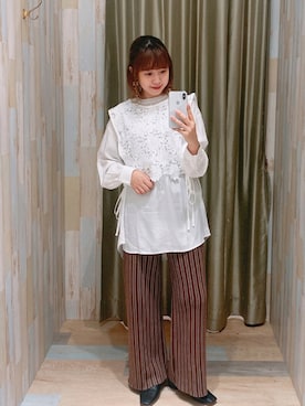 「armonia（アルモニーア）のアイテム」を使った、renaさん（レディース・158cm）の秋コーディネート