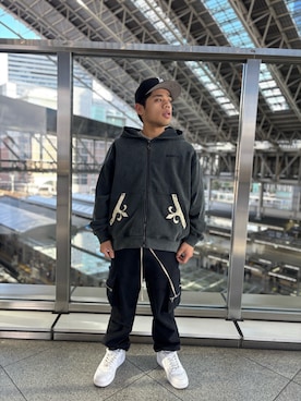 「SUPPLIER（サプライヤー）のアイテム」を使った、田中理登さん（メンズ・164cm）の冬コーディネート