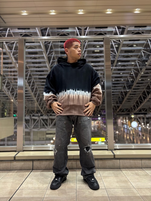 セール】DankeSchon/ダンケシェーン/STEP DYE SWEAT HOODIE