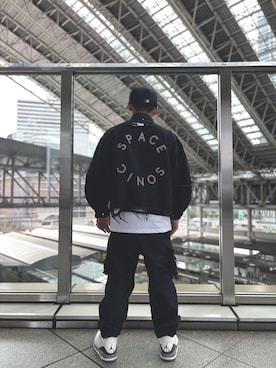 「DANKE SCHON（ダンケシェーン）のアイテム（デニムジャケット）」を使った、田中理登さん（メンズ・164cm）の秋コーディネート