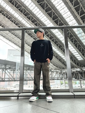 「LHPLUCUA大阪」｜田中理登さん（メンズ・164cm）の夏コーディネート