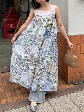 「インド綿」｜miki004さん（レディース・158cm）の春コーディネート