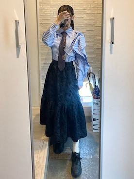 「ammy.（エイミードット）のアイテム（アクセサリー）」を使った、猫さん（レディース・164cm）の冬コーディネート