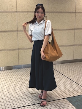 「アイテム（シュシュ）」を使った、ʜ ᴀ ʀ ᴜ ɴ ᴏさん（レディース・164cm）の夏コーディネート